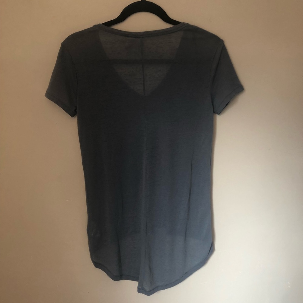 Blue High-Low Tee - Picture 2 of 4